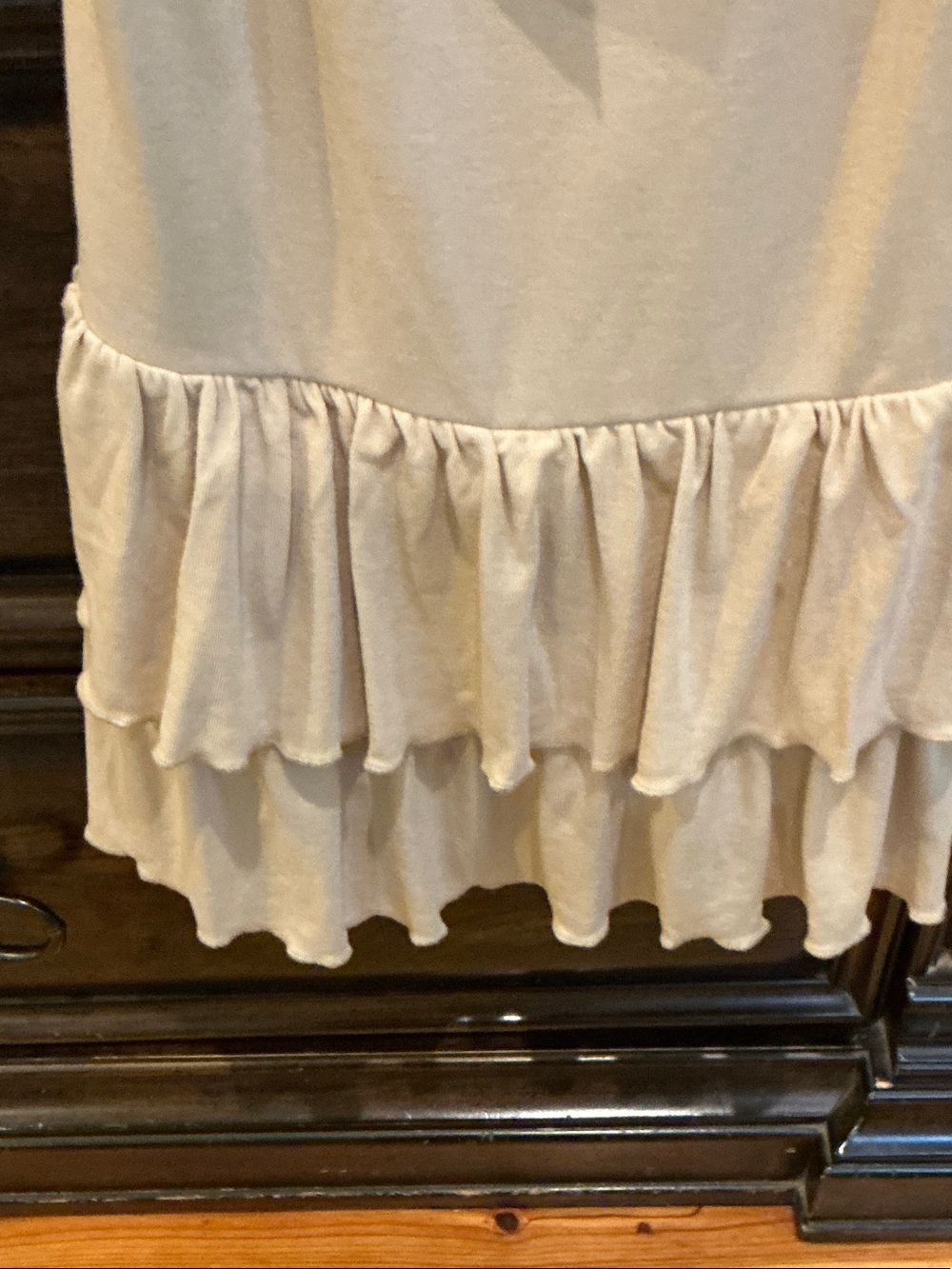 easel Soft Cream Draped Neck Top - Picture 4 of 4